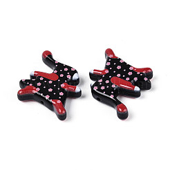 Printed Opaque Resin Beads&nbsp;RESI-N043-21