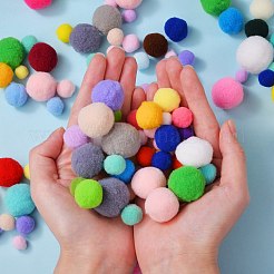 DIY Doll Craft Polyester High-elastic Pom Pom Ball&nbsp;AJEW-SZ0001-53