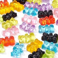 40Pcs 8 Colors Resin Cabochons&nbsp;CRES-YW0001-02