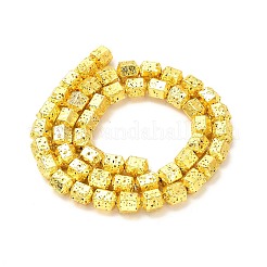 Electroplated Natural Lava Rock Beads Strands&nbsp;G-G984-09