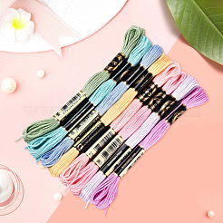 8 Skeins 8 Colors Polyester Sewing Thread&nbsp;OCOR-WH20074-09A