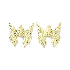 ラックメッキ合金ペンダント  カドミウムフリー＆鉛フリー  蝶と頭蓋骨  ライトゴールド  25.5x25x4mm  穴：1.8mm&nbsp;PALLOY-D007-63LG