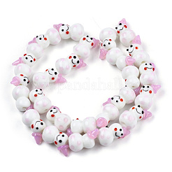 Handmade Lampwork Beads Strands&nbsp;LAMP-N021-43I