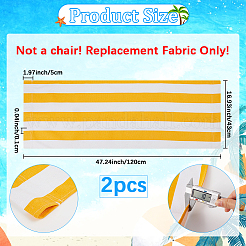 2Pcs Stripe Pattern Canvas Cloth Chair Replacement&nbsp;FIND-GF0007-72D