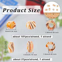 2 Strands 2 Styles Vintage Wood Beads Strands&nbsp;WOOD-OC0002-62