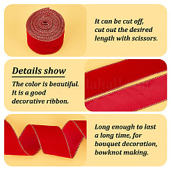 10 Yards Single Face Velvet Ribbon&nbsp;OCOR-WH0092-39B