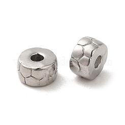 変色しない304ステンレススチールビーズ  コラム  ステンレス鋼色  5x3mm  穴：1.5mm&nbsp;LS-STAS-I203-38P