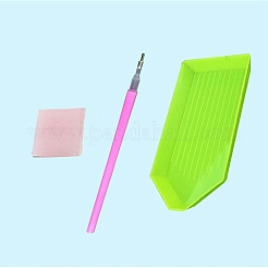 Diy 5d ダイヤモンド絵画ぶら下げ収納バッグ キット  布製収納袋付き  樹脂ラインストーン  ダイヤモンド付箋  トレープレートと接着剤クレイ  フクロウ模様  500x200mm&nbsp;DIAM-PW0001-279H