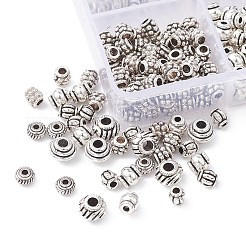 370Pcs 6 Styles Tibetan Style Alloy Spacer Beads&nbsp;TIBEB-YW0001-13