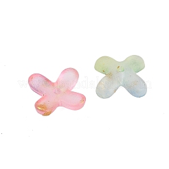 Metal Enlaced Acrylic Bead Caps&nbsp;OACR-G044-01A