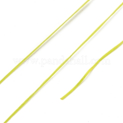 400mの平らな弾性クリスタルストリング  弾性ビーズ糸  ストレッチブレスレット作り用  きいろ  0.2mm  1 mm幅  約446.81ヤード（400m）/ロール&nbsp;NWIR-F011-03D