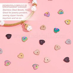 60Pcs 5 Colors 304 Stainless Steel Beads&nbsp;STAS-UN0039-53