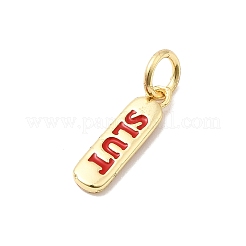 Brass Enamel Charms&nbsp;KK-P338-01G-A02