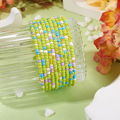 Resin Beads Bracelets&nbsp;BJEW-TAC0080-01C