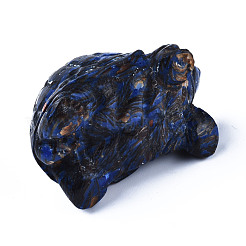 Tortoise Assembled Natural Bronzite & Synthetic Imperial Jasper Model Ornament&nbsp;G-N330-39A-03