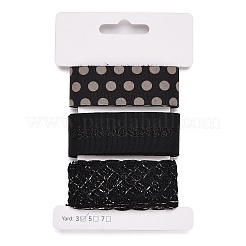 9 Yards 3 Styles Polyester Ribbon&nbsp;SRIB-A014-G03