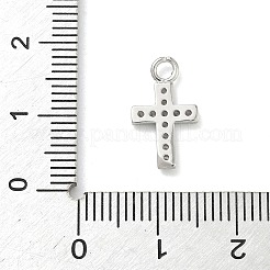 Brass Micro Pave Clear Cubic Zirconia Pendants&nbsp;LS-KK-H528-09A-P