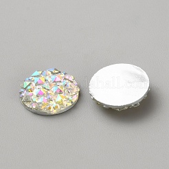 クリア樹脂カボション  フラットラウンド  クリアAB  12x3mm&nbsp;CRES-WH20003-03A