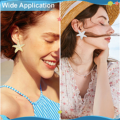 2 Pairs 2 Colors Alloy Stud Earrings&nbsp;EJEW-PH0002-06