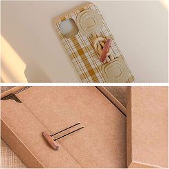 天然木製ボタン  ホーントグルボタン  2穴  アクセサリー縫製用  ミックスカラー  40x11mm  穴：6mm  5色  20個/カラー  100個/袋&nbsp;WOOD-NB0001-35