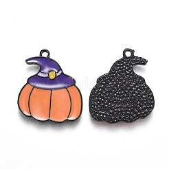 Halloween Theme Alloy Enamel Pendants&nbsp;ENAM-J649-07B