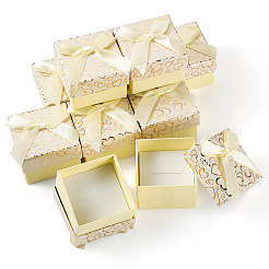 Bowknot Cardboard Paper Ring Gift Storage Boxes&nbsp;CON-TAC0001-16F