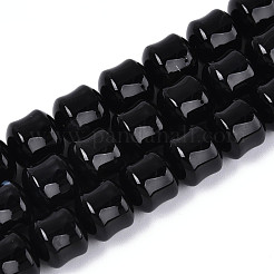 Natural Black Onyx(Dyed & Heated) Beads Strands&nbsp;G-N353-06A-08