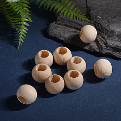 Unfinished Wood Beads&nbsp;X-WOOD-Q038-20mm