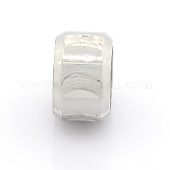 Tarnish Resistant 304 Stainless Steel Mixed Style Column Large Hole Beads&nbsp;STAS-J012-M