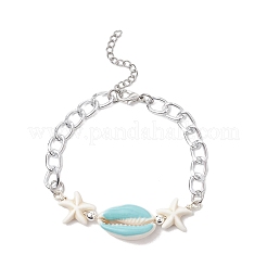 Aluminium Twisted Curb Chains Link Bracelets&nbsp;BJEW-JB11530-02