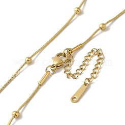 304 Stainless Steel Satellite Chain Necklaces&nbsp;NJEW-B082-01G-01