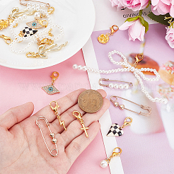 20Pcs 10 Style Alloy Shoes Charms & Brooches&nbsp;HJEW-ME00076