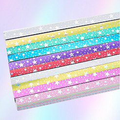 10色の紙製手作りストリップ900枚  スター  250x10x0.1mm  90個/袋  10袋/セット&nbsp;DIY-SC0033-87A
