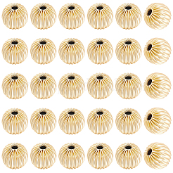 100Pcs  Brass Grooved Beads&nbsp;KK-BBC0028-39