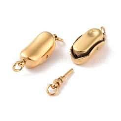 304 Stainless Steel Box Clasps&nbsp;STAS-G071-49G