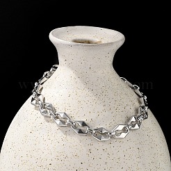 304ステンレススチールコーヒー豆チェーンブレスレット女性男性用  ステンレス鋼色  8-5/8インチ（21.9cm）&nbsp;BJEW-F488-12P