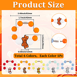 6Pcs Silicone Wine Glass Charms&nbsp;HJEW-SC00131