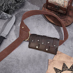 Leather Waist Bag and Belt Set&nbsp;AJEW-CL0003-58A
