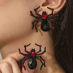 Halloween Alloy Spider Stud Earrings&nbsp;TZ9761