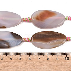 Natural Banded Agate Beads Strands&nbsp;G-F825-H01-01D