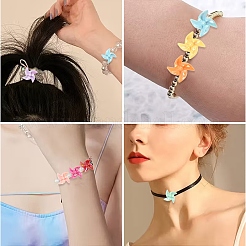 30Pcs UV Plating Opaque Acrylic Beads&nbsp;OACR-YW0004-16