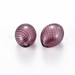 Transparent Handmade Blown Glass Globe Beads&nbsp;X-GLAA-T012-08
