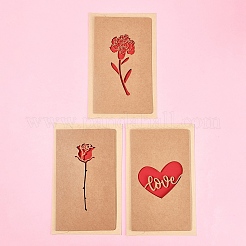3 Sets 3 Styles Kraft Paper Greeting Cards&nbsp;AJEW-FS0001-28
