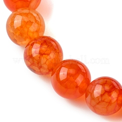 8mm ラウンド天然ドラゴンベイン瑪瑙ビーズストレッチブレスレット、女性用  内径：2-1/8インチ（5.5cm）&nbsp;BJEW-TA00532