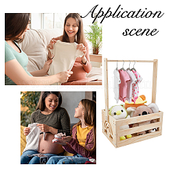 Rectangle Wooden Baby Shower Closet Crates&nbsp;ODIS-WH0099-102A
