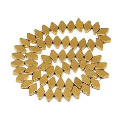 Electroplate Non-magnetic Synthetic Hematite Bead Strands&nbsp;G-Q486-13F