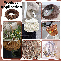 Plastic Wicker Strips&nbsp;DIY-WH0750-098B