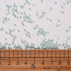 11/0 FGBグレードAセイロンガラスシードビーズ  ラウンド  アクアマリン  2.3x1.5mm  穴：1mm  約5300個/50g&nbsp;X-SEED-N001-B-0487