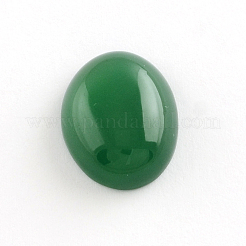 天然の緑の瑪瑙の宝石のカボション  オーバル  18x13x6~7mm&nbsp;G-R270-20