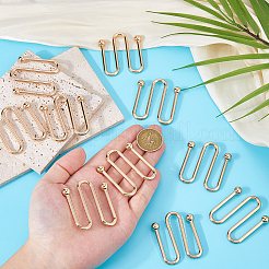 10Pcs U Shape Zinc Alloy Bikini Clips Buckles&nbsp;FIND-FH0017-06B-KCG